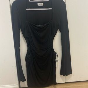 Oh Polly long sleeve dress with cut outs